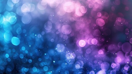 Poster - A captivating blend of blue and purple hues creates a mesmerizing backdrop, enhanced by soft, out-of-focus bokeh elements that evoke a dreamlike atmosphere