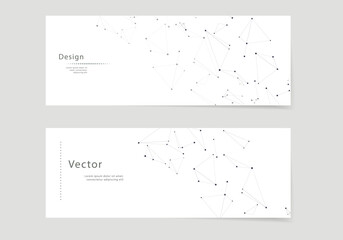 Poster - Vector connect lines and dots