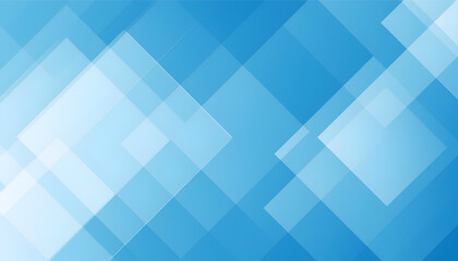 Aufkleber - Abstract Blue Background With Overlapping Transparent Geometric Shapes and Varying Opacity Levels