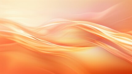 Poster - Soft orange and peach tones blend seamlessly, creating a tranquil and dreamy atmosphere, perfect for calming visuals