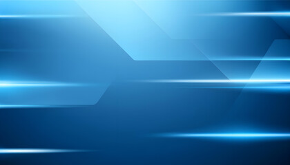 Aufkleber - Abstract Light Streaks Create Dynamic Visual Effects in Soft Blue Background