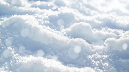 Poster - Pure white snow background