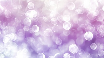 Poster - A blurred background features soft white and purple shades, creating an ethereal atmosphere with gentle circular bokeh elements
