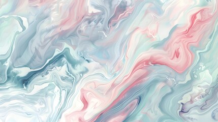 Wall Mural - Abstract Swirling Marble Pattern in Pastel Tones