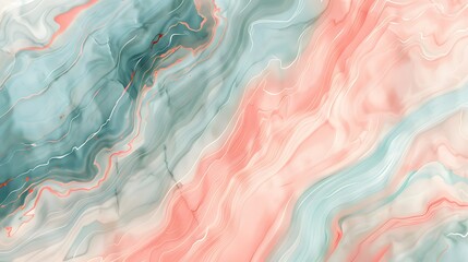 Wall Mural - Abstract Swirling Marble Pattern in Pastel Tones