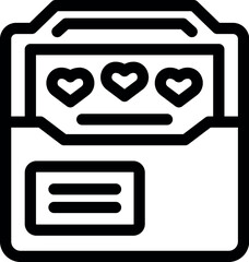 Poster - Slot machine displaying three hearts showing online dating app interface