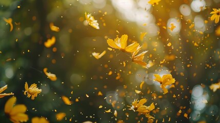 Canvas Print - yellow flower petals