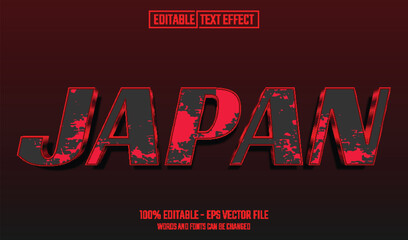 Canvas Print - japan editable text effect