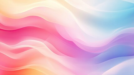 Poster - Captivating Gradient Hot Pastel Background Featuring Soft Waves of Colorful Hues Blending Harmoniously Across the Canvas