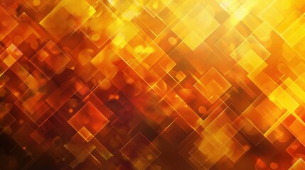 Poster - A dynamic background features a glowing diamond pattern in vivid yellow and orange, creating an energetic and inviting visual effect
