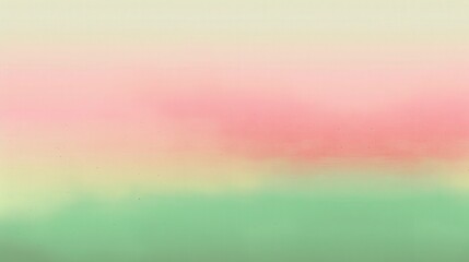 Poster - A smooth gradient transitions from green at the bottom to pink at the top, creating a calming and abstract background ideal for artistic projects