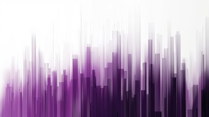 Poster - A smooth gradient flows from deep purple to bright white, creating an abstract, visually stunning background with vertical lines