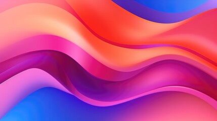 Wall Mural - Gradient mesh background with fluid, flowing shapes