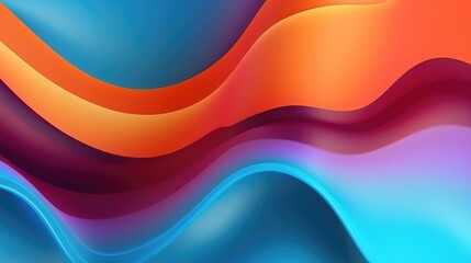 Wall Mural - Gradient mesh background with fluid, flowing shapes