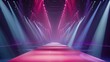 © addymawy - A Runway Lit with Colorful Spotlights