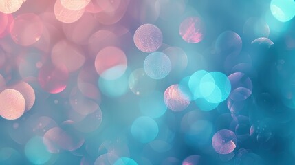 Poster - An ethereal blend of soft blue and teal hues with light leaks creates a calming and inviting background perfect for various artistic uses