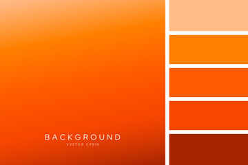 Wall Mural - orange gradient background transition style with palettes