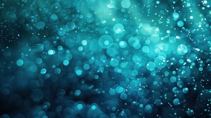 Poster - A sparkling aquamarine backdrop features deep blue highlights, creating a vibrant and dynamic visual experience