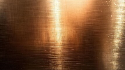 Poster - The shiny bronze surface reflects soft light, highlighting its metallic sheen and intricate textures across the well-polished material