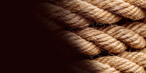 Aufkleber - Macro photo of rope texture