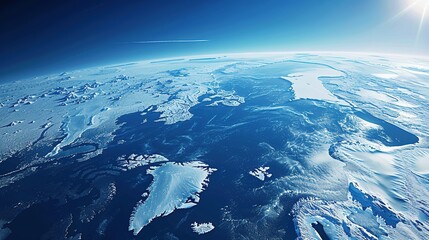 Poster - Aerial View of Arctic Ice Caps