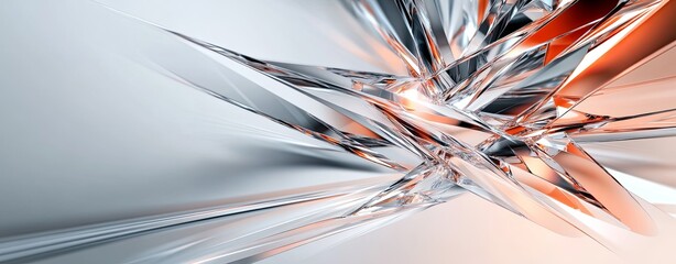 Wall Mural - semi close-up of light diffraction through a crystal, creating an abstract and minimalist design wit