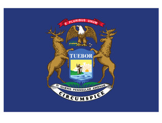 Flag of the U.S. state of Michigan