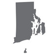© alvindom - Outline of the map of the U.S. state of Rhode Island