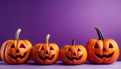 ハロウィンのカボチャのお化け。ジャックオランタン。コピースペース。（Halloween pumpkins ghost. jack o lantern and copy space.）
