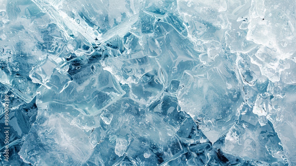 Compact layers of ice create a visually appealing texture that ...