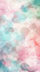 Poster - A geometric pattern of hexagons in pastel shades creates a soothing backdrop, perfect for contemporary interior styling, wallpaper for phone