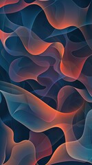 Poster - Colorful shapes blend seamlessly, forming a vibrant abstract backdrop filled with fluid motion and depth, wallpaper for phone