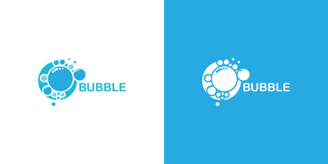 Wall Mural - Creative bubble logo design with modern concept premium vector