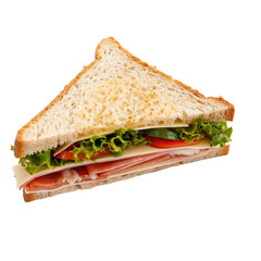 Triangle Sandwich on transparent background