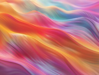 Poster - Vibrant waves of color flowing seamlessly create a captivating abstract background, perfect for artistic and design projects.