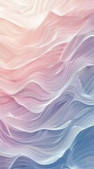 Poster - Soft pastel waves blend together, creating a soothing visual effect that promotes relaxation and serenity in a calming setting