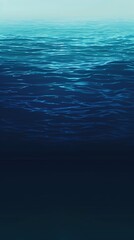 Poster - A smooth gradient background transitions from light teal to deep blue, evoking a sense of tranquility and depth reminiscent of serene water