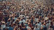 © Wattana - Huge crowd attending a political rally.