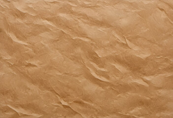 A textured background featuring crumpled, wrinkled paper in warm beige tones. The surface has a natural, organic feel, ideal for artistic or design purposes.