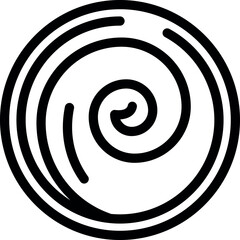 Poster - Round spiral shape is swirling, creating a vortex effect