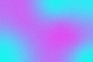 Poster - Blue pink noise gradient background, grainy texture, banner design, copy space