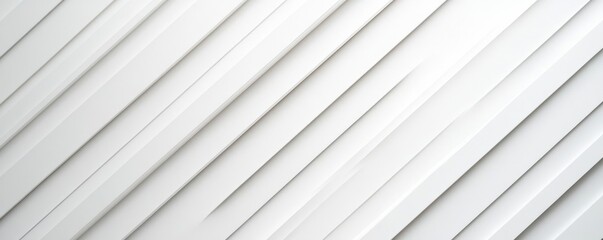 Poster - Diagonal white abstract background with layered texture, modern minimal design concept