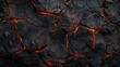 © Gia - Realistic cracked lava with glowing fiery orange veins.