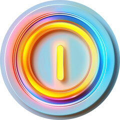 Poster - Neon power button