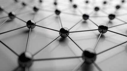 Standout connection in a web of nodes.