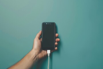 Poster - A person holds a cell phone in their hand
