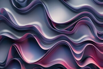 Poster - Abstract artwork featuring vibrant colors and wavy patterns