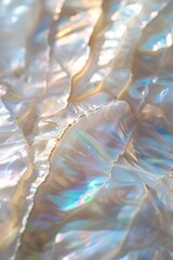 Poster - Detailed view of reflective metal, ideal for use in design or advertising