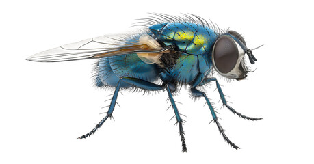 close up fly insect PNG isolated transparent background