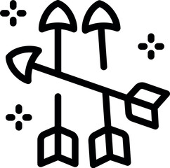 Poster - Five arrows are pointing in different directions, representing the concept of choosing a business strategy